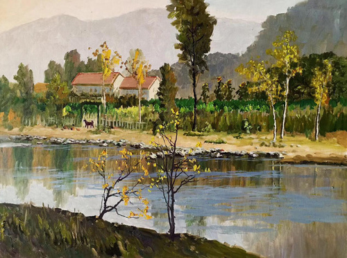 回不去的地方都叫故乡,到不了的地方那叫远方——王春红油画作品