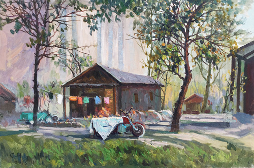 回不去的地方都叫故乡,到不了的地方那叫远方——王春红油画作品