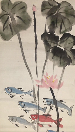 以画感悟人生哲理 朱明德画鱼之寓意